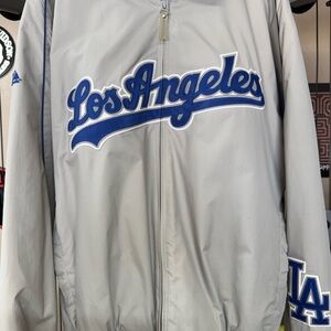 Majestic Gray and Blue Bomber Jacket